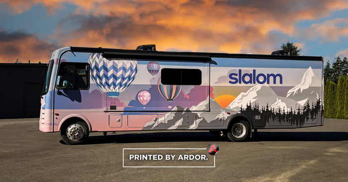 Full motorhome RV wrap for Slalom
