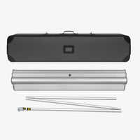36 x 92 inch SD retractable banner stand hardware with carry case, base and support pole