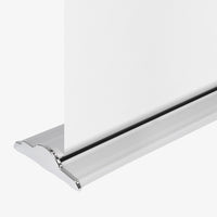 SD retractable banner stand base shown with a blank banner pulled up