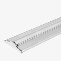 SD retractable banner stand hardware, sleek aluminum base with chrome end caps