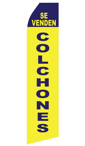 Se Venden Colchones econo feather flag, 16 ft, single-sided