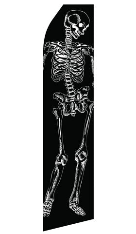Skeleton econo feather flag, 16 ft, single-sided