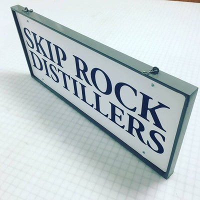 Skip Rock Distillers sign by Ardor Printing