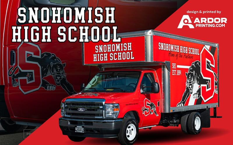 Snohomish High School box truck graphics design