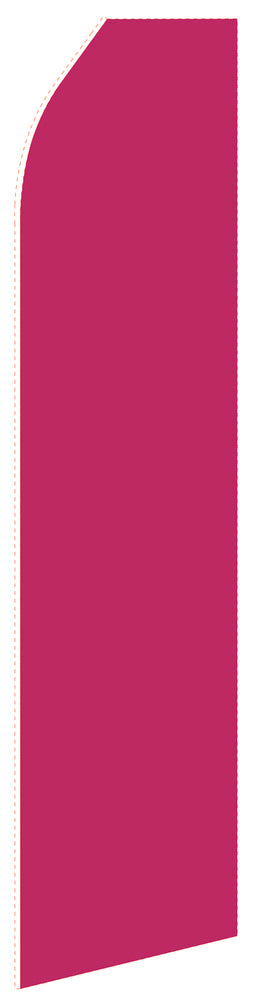 Solid Magenta econo feather flag, 16 ft, single-sided