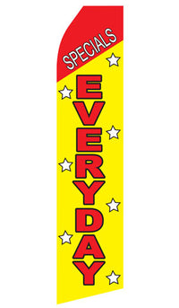 Specials Everyday econo feather flag, 16 ft, single-sided, design 0240