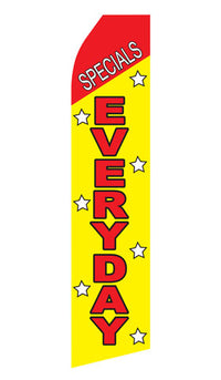 Specials Everyday econo feather flag, 16 ft, single-sided, design 0316