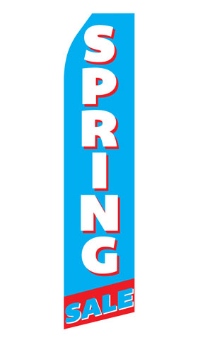 Spring Sale econo feather flag, 16 ft, single-sided
