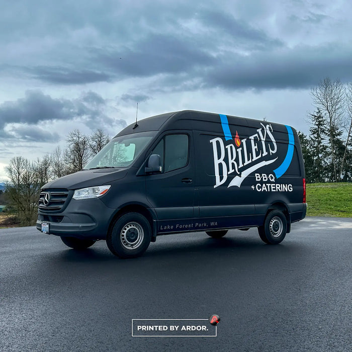 Mercedes Sprinter van wrap for Briley's BBQ and Catering