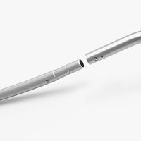 Numbered aluminum frame tubes with snap-button connector for a straight tension fabric display