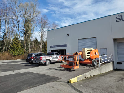 Sunvilla building exterior graphics by Ardor Printing