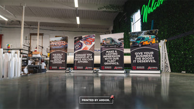 Tabletop mini retractable banners printed by Ardor Printing, view 8