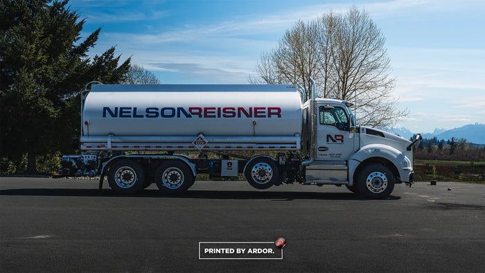 Tanker truck graphics for Nelson Reisner
