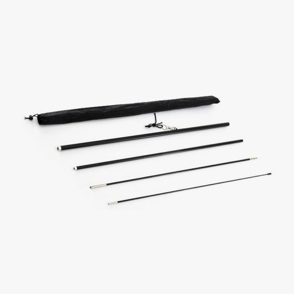 Teardrop flag pole set with four poles and a nylon pole bag (Small, Medium and Large sizes)