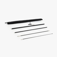 Teardrop flag pole set with four poles and a nylon pole bag (Small, Medium and Large sizes)