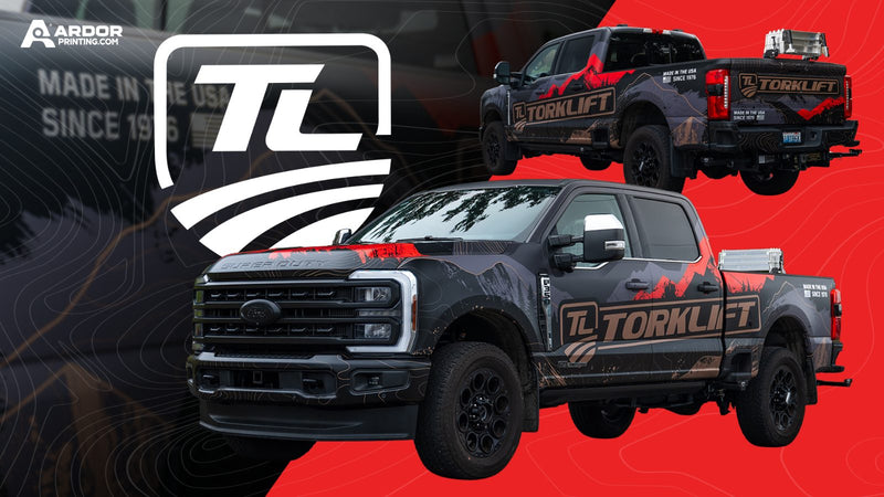 Torklift Ford truck wrap design