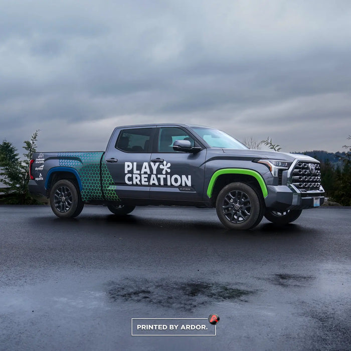 Toyota Tundra partial wrap for Play Creation