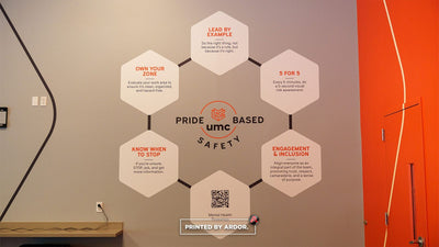 University Mechanical Contractors headquarters office wall graphics by Ardor Printing, view 11