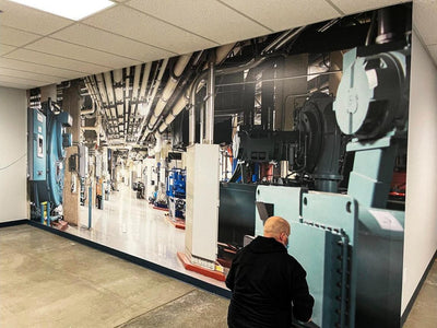 University Mechanical Contractors headquarters office wall graphics by Ardor Printing, view 13