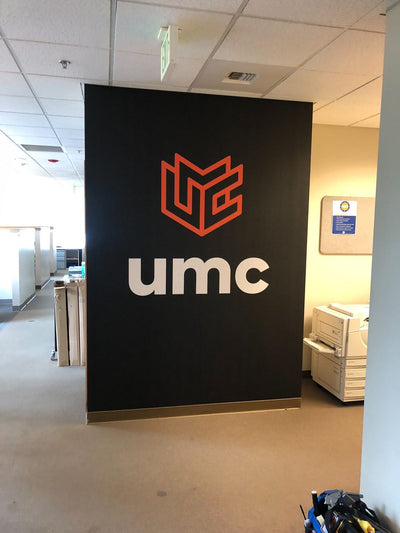 University Mechanical Contractors headquarters office wall graphics by Ardor Printing, view 17
