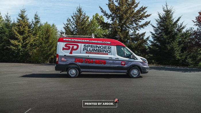 Commercial van wrap for Springer Plumbing