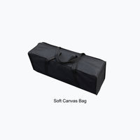 Black soft canvas carry bag for a Velcro fabric pop up display frame