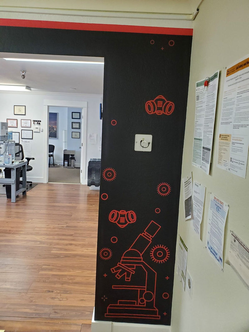 WAT office wall graphics in Kirkland by Ardor Printing