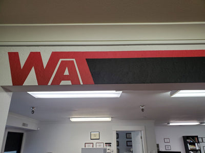 WAT office wall graphics in Kirkland by Ardor Printing, view 2