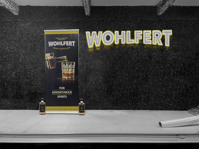Wohlfert Craft Distilling retractable banner stand by Ardor Printing, view 3