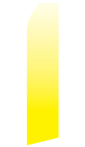 Yellow Gradient econo feather flag, 16 ft, single-sided