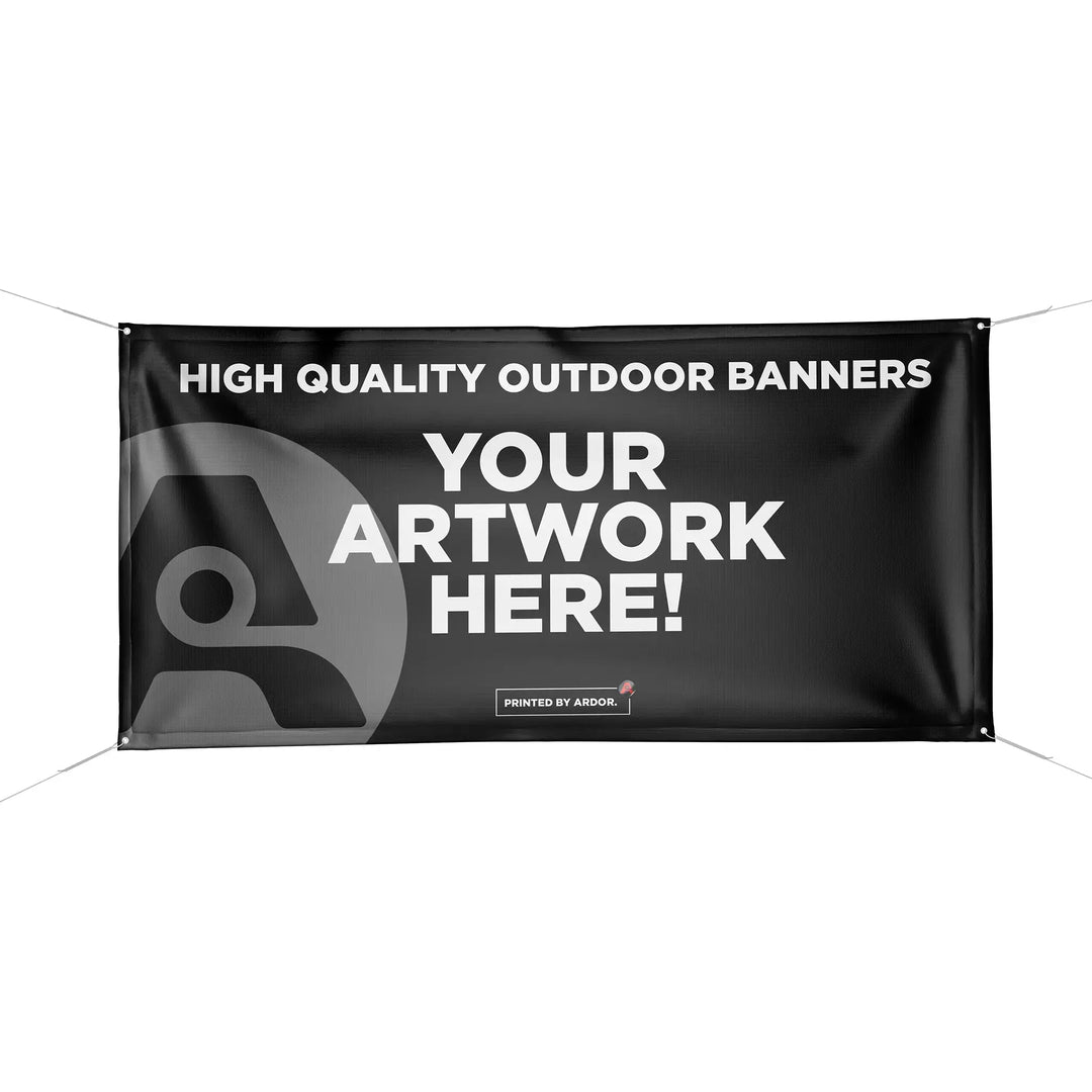 Custom Printed 13oz. Outdoor Banners Hemmed with Grommets