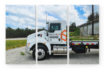 Custom canvas prints of a work truck